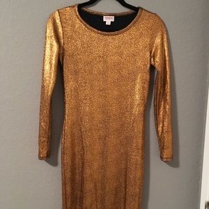 Gold dress